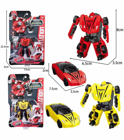 Transformeerbare Robot &amp; sportauto Fighter Warrior Bots - Suba Racer &ndash; 2-in-1 G