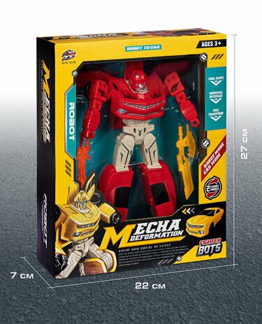 Transform Mecha Deformation - Robot + Auto 2 IN 1 - 26 cm R