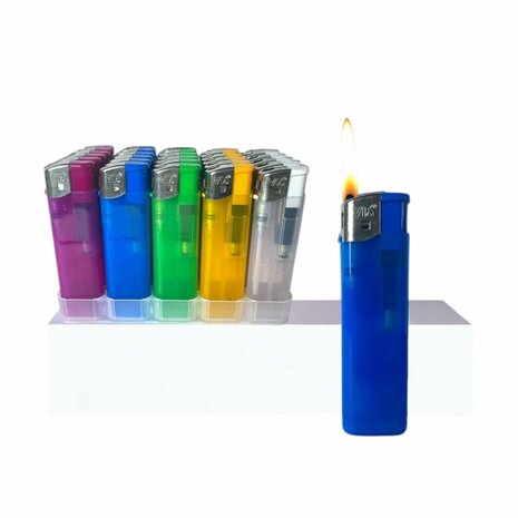 Aanstekers - 25 stuks in tray navulbaar en klik