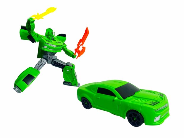 Transform Mecha Robots &ndash; 2in1 robot en auto - set van 2 stuks