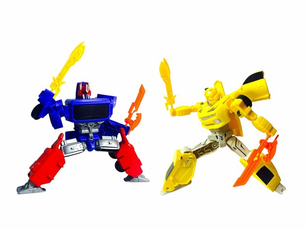 Transform Mecha Robots - 2in1 robot en auto - set van 2 stuks G
