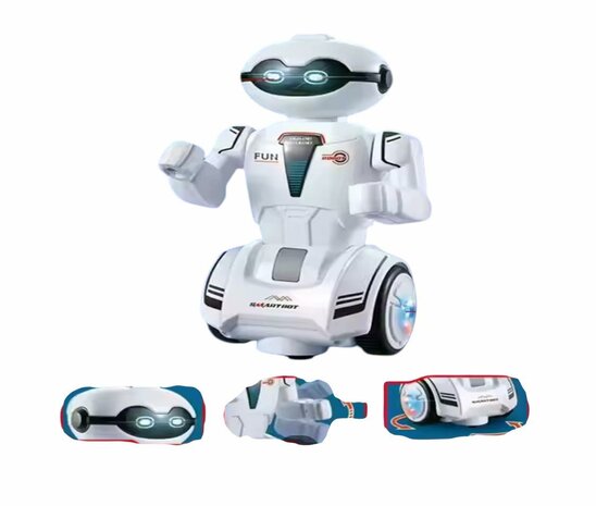Robot Dynamisch - led lichtjes - interactief - geluid - 21cm