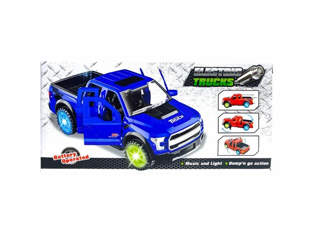 Pickup auto speelgoed - Super Max - acrobatisch beweging met licht en geluid (23.5 cm) R