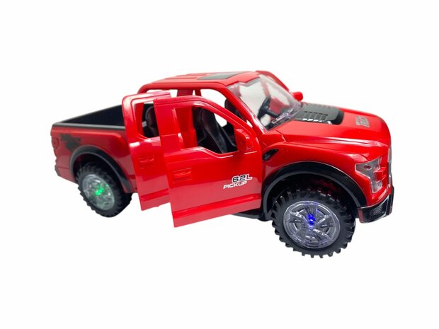 Pickup auto speelgoed - Super Max - acrobatisch beweging met licht en geluid (23.5 cm) R