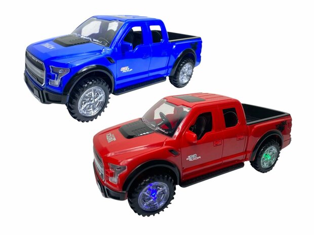 Pickup auto speelgoed - Super Max - acrobatisch beweging met licht en geluid (23.5 cm) R