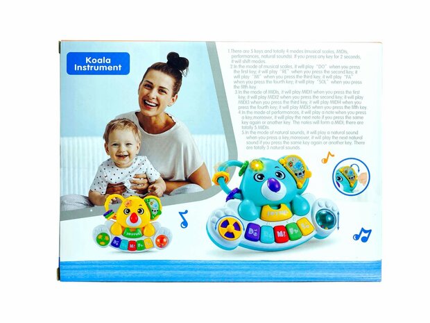 Koala Instrument - Oplichtende Koala Piano 18+ m G