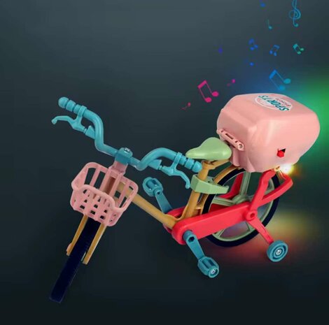 Speelgoed Fiets Voertuig Model Vroege Onderwijs Speelgoed Met Lichte Muziek