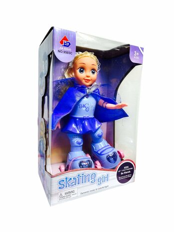 schaatspop met , muziek, zingt en danst, &amp; 3D Lighting 360&deg; - 31cm 