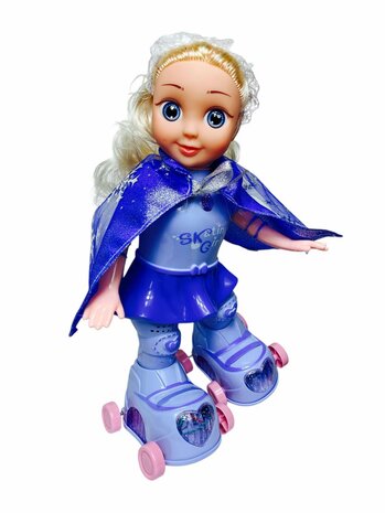 schaatspop met , muziek, zingt en danst, &amp; 3D Lighting 360&deg; - 31cm 
