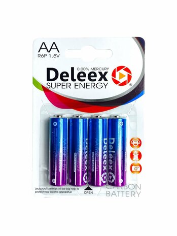 Batterijen AG 2 / 396A Alkaline - 5 x 10 strips - 50 stuks knoopcel + 4 stuks AA Deleex
