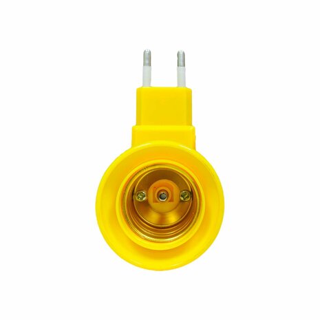 Stekker EU met E27 fitting + aan/uit schakelaar E27 - mix -