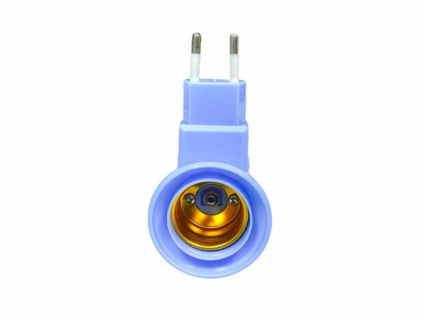 Stekker EU met E27 fitting + aan/uit schakelaar E27 - mix -