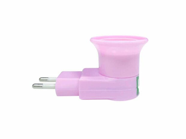 Stekker EU met E27 fitting + aan/uit schakelaar E27 - mix -