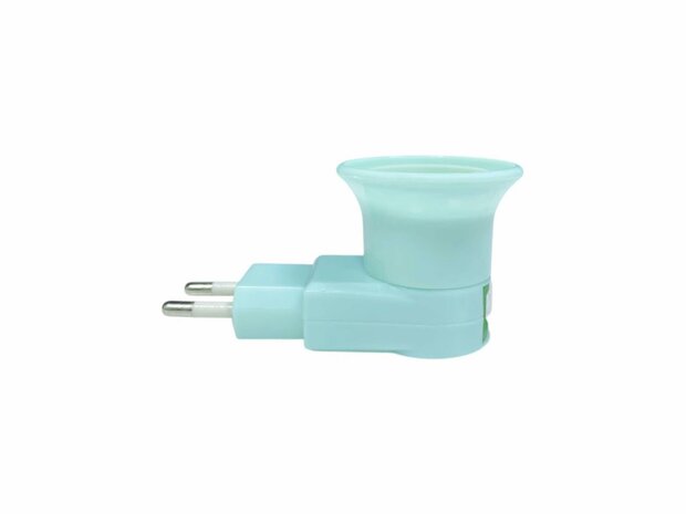 Stekker EU met E27 fitting + aan/uit schakelaar E27 - mix -