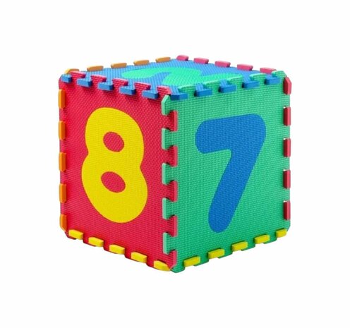 Speelmat voor kinderen - Puzzelmat kinderen -foam cijfers - 10 tegels - 30x30x1cm
