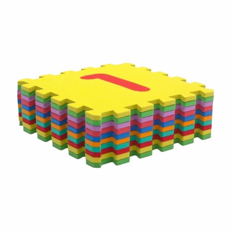 Speelmat voor kinderen - Puzzelmat kinderen -foam cijfers - 9 tegels - 30x30x1cm