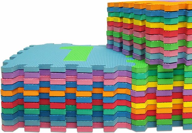 Speelmat voor kinderen - Puzzelmat kinderen -foam Letter - 10 tegels - 30x30x1cm