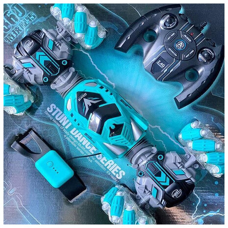 Stunt Twist Rc Car - bestuurbare Auto &ndash; 360&deg; Draai &amp; Slimme hand Besturing en afstandsbediening