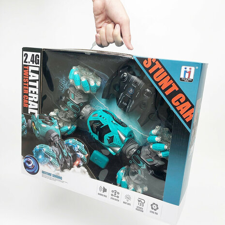 R/C Stunt Transform Twist Car - Afstandsbestuurbare Auto &ndash; 360&deg; Draai &amp; Slimme hand Besturing!