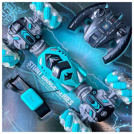 R/C Stunt Transform Twist Car - Afstandsbestuurbare Auto &ndash; 360&deg; Draai &amp; Slimme hand Besturing!