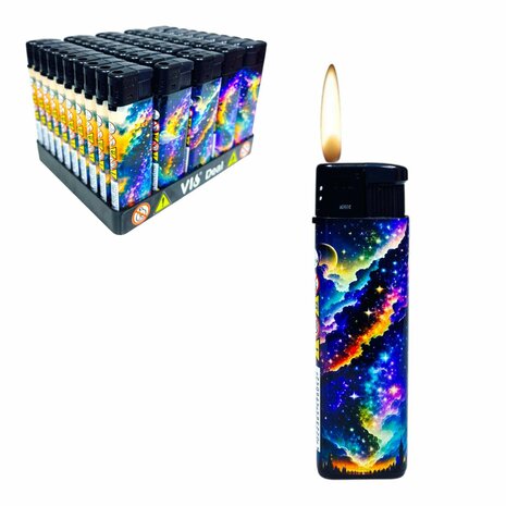 Aansteker klik tray 50 stuks navulbaarAansteker &ndash; 50 stuks Navulbare &amp; Verstelbare aanstekers universum