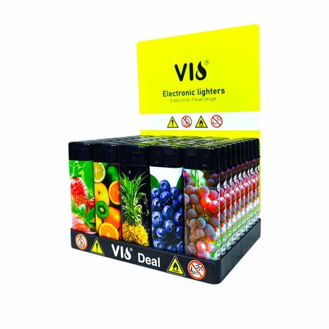 Aanstekers Click 50 stuks met fruitprint