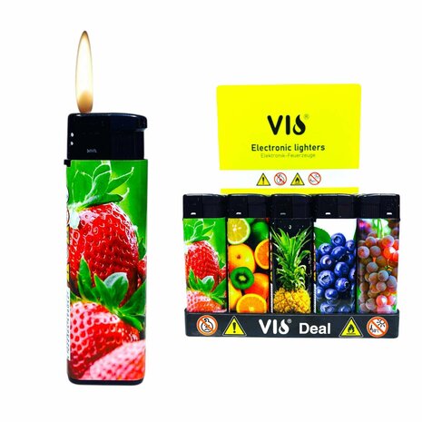 Aanstekers Click 50 stuks met fruitprint