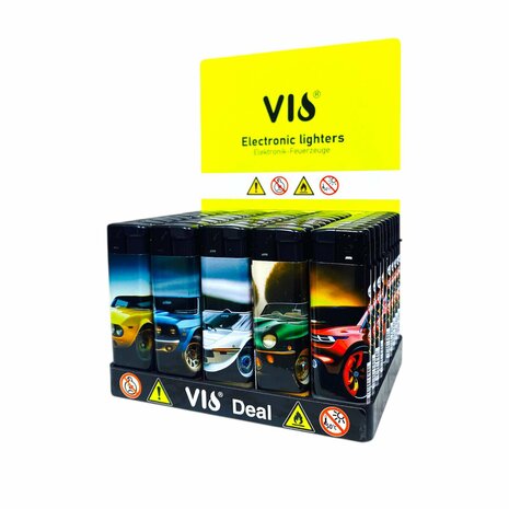 Aanstekers  50 stuks - navulbaar - Klassieke sportauto&#039;s