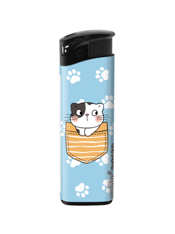 Aanstekers Pocket Cats &ndash; Schattige  katten print - Fix Flame Aanstekers 50 stuks per tray 