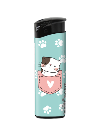 Aanstekers Pocket Cats &ndash; Schattige  katten print - Fix Flame Aanstekers 50 stuks per tray 
