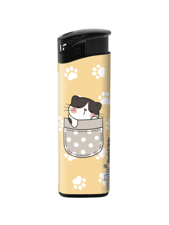 Aanstekers Pocket Cats &ndash; Schattige  katten print - Fix Flame Aanstekers 50 stuks per tray 