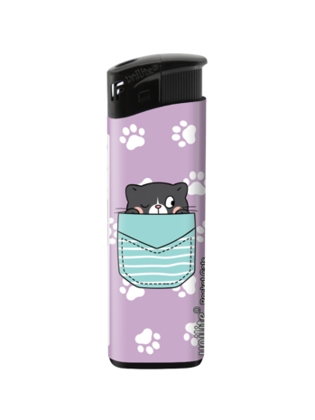 Aanstekers Pocket Cats &ndash; Schattige  katten print - Fix Flame Aanstekers 50 stuks per tray 