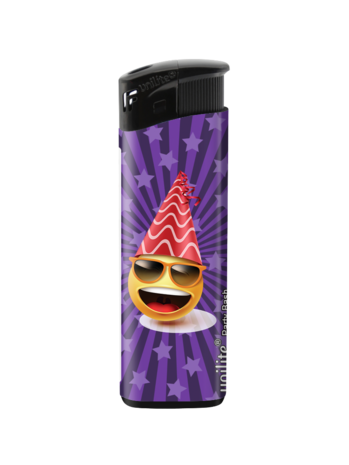 Aanstekers Pocket Cats &ndash; Schattige  Emoji Print - Fix Flame Aanstekers 50 stuks per tray 