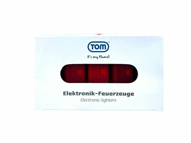 Elektrische Aanstekers - Rood Transparant 50 stuks - Verstelbare &amp; navulbaar - Bedrukbaar 
