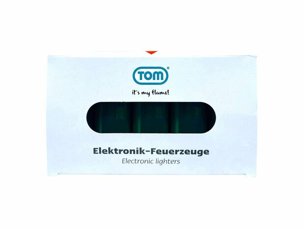 Elektrische Aanstekers - Donker Groen Transparant 50 stuks - Verstelbare &amp; navulbaar - Bedrukbaar 