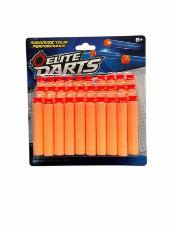 30x compatibele Zuignapdarts voor Nerf - oranje pijltjes