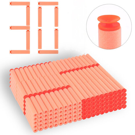 30x compatibele Zuignapdarts voor Nerf - oranje pijltjes