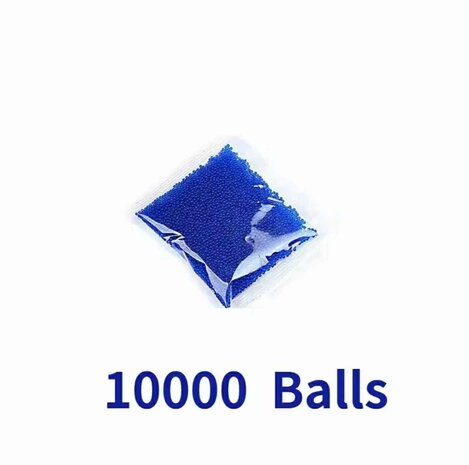 Gel ballejtes 50g of 10.000 stuks - water balletjes 7-8mm