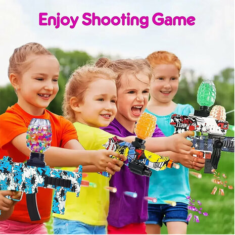 Gel Blaster AK47 Groen- Luminous Silencer met Led licht - compleet set - oplaadbaar - 45 cm + 2 zakjes gelballen