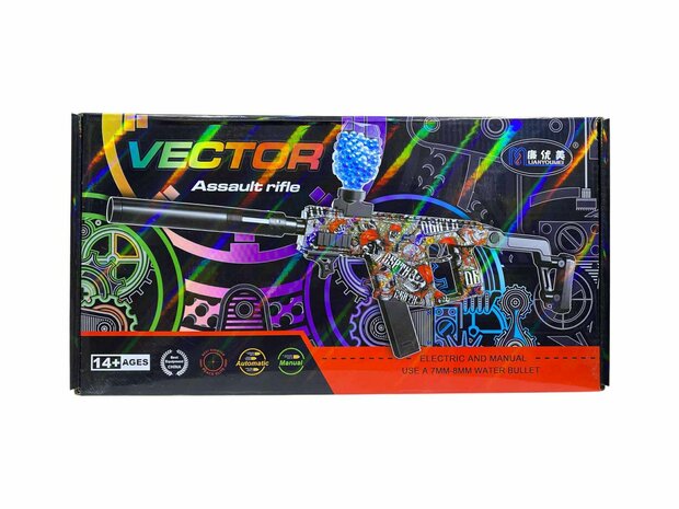 Gel Blaster - Space Vector Assault Rifle - compleet set - oplaadbaar - 74 CM