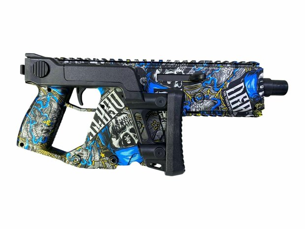 Gel Blaster - Space Vector Assault Rifle - compleet set - oplaadbaar - 74 CM Blauw inc gelballen (1000st.)