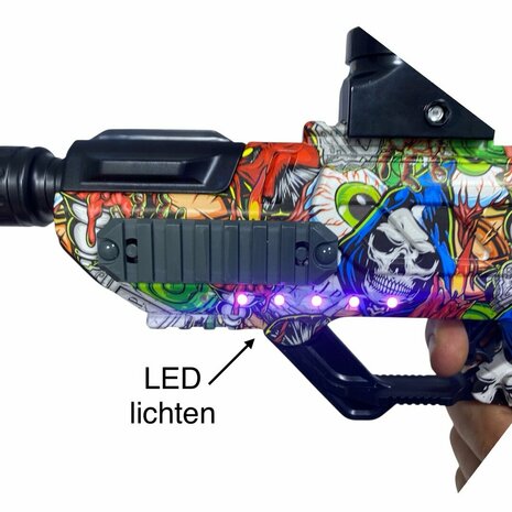 Shooting Elite Gel Blaster - HUNTER- LED LIGHT - compleet set + pijlen - 5000 balletjes - oplaadbaar - 42.5 CM