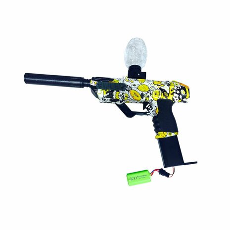 Shooting Elite Gel Blaster 2-en-1 - Hunter - Lumi&egrave;re LED - Billes de gel + Fl&egrave;ches - 5000 billes - Rechargeable - 42,5 cm