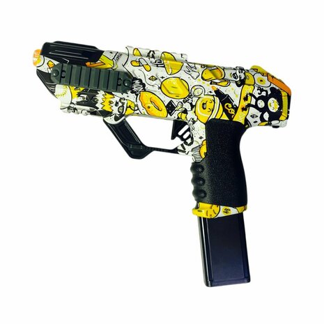 Shooting Elite Gel Blaster 2-en-1 - Hunter - Lumi&egrave;re LED - Billes de gel + Fl&egrave;ches - 5000 billes - Rechargeable - 42,5 cm