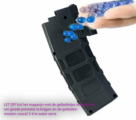 Gel Blaster - M16 - Luminous Silencer - LED Light - incl. gelballetjes - compleet set - oplaadbaar - 78CM