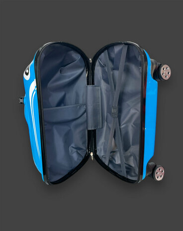 Kinderen Koffer - Zit en Loopauto - 2 in 1 Blauw - 32L