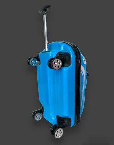 Kinderen Koffer - Zit en Loopauto - 2 in 1 Blauw - 32L