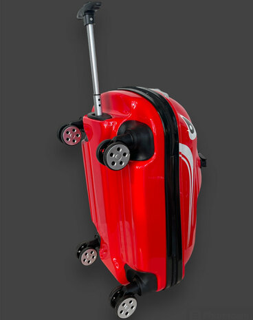 Kinderen Koffer - Zit en Loopauto - 2 in 1 Rood - 32L