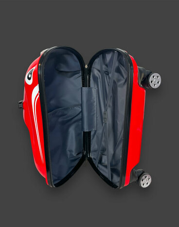 Kinderen Koffer - Zit en Loopauto - 2 in 1 Rood - 32L