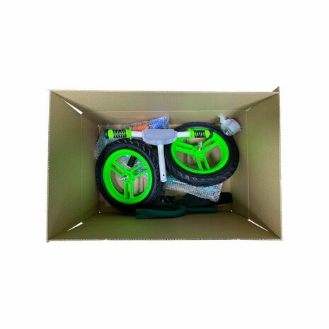 Kinderloopfiets 80 cm - Groen - rubber banden - Mengele Baby - vanaf 1 jaar